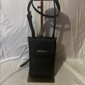 Nanette Lepore Black Textured Crossbody Bag